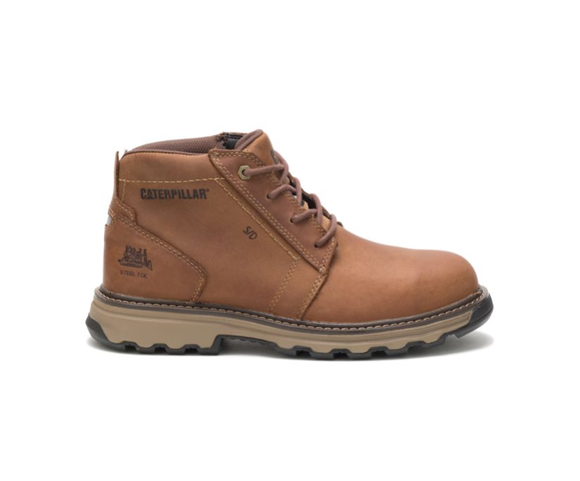 Caterpillar Parker Steel Toe - Mørke Beige Vernestøvler Herre - Norge ( ZBAJQ-0516 )